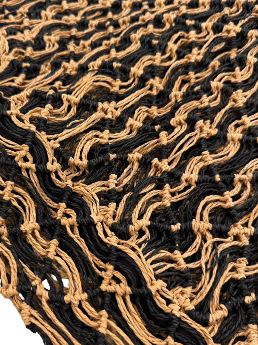 Urban Outfitters Black and Brown Woven Tote - Picture 4 of 9